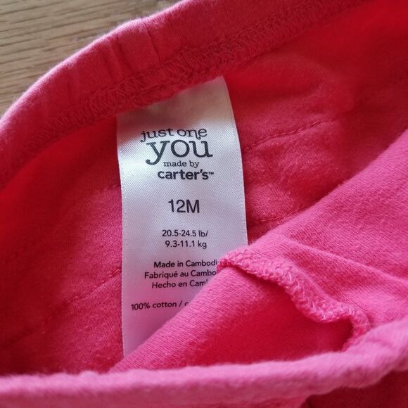 Girls 12M Leggings Pants Lot of 4 Koala Baby, Carter's, Cat & Jack Strawberries - Picture 4 of 5